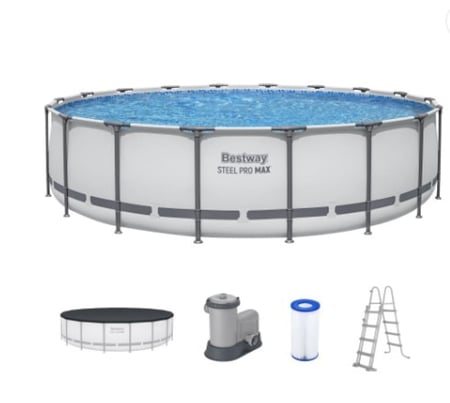 مسبح الأطفال الدائري 5.49 م × 1.22 م — Bestway Steel Pro Max Pool