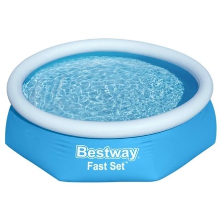 ‍ مسبح  دائري  سريع التجهيز مع مضخه  فلتر -  2.44 متر × 61 سم–  Bestway Fast Set Round Pool
