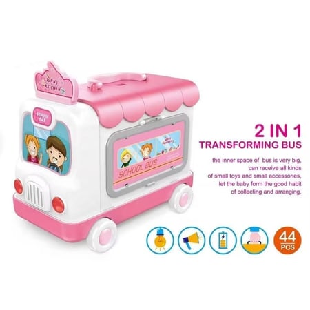 مجموعة أدوات مطبخ تتحول إلى حافلة 2 في 1