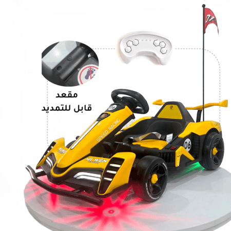 سيارة كارتينج "دريفت" الكهربائية 2025 – تجربة السباق الحقيقية للآباء والأطفال! لون وردي