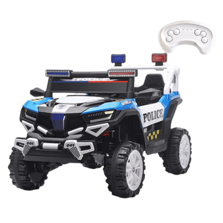 سيارة شرطة كهربائية للأطفال 12 فولت / محركين
