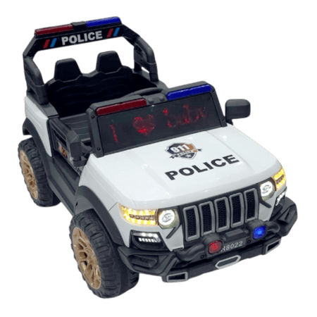 سيارة مرسيدس بنز  الشرطية كهربائية للأطفال 12 فولت – محركين