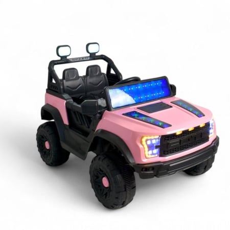 سيارة اطفال  فورد رابتر كهربائية جيب باضاءات 12 فولت ومحركين