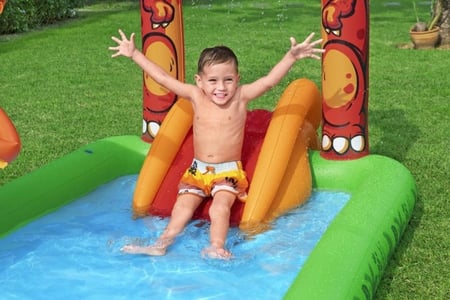 ملعب ديناصورات مائي للأطفال2.41 × 1.40 × 1.37 م  – Jurassic Splash Play Center من Bestway