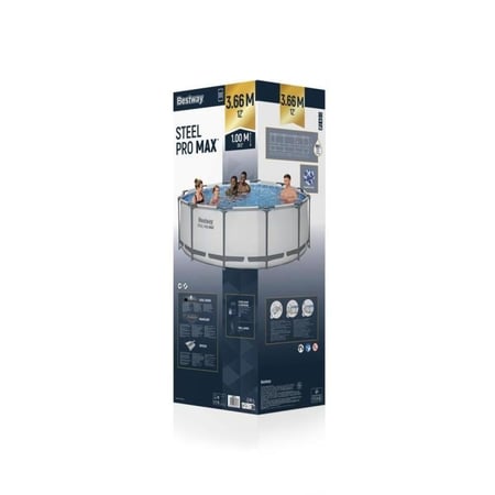 مسبح العائلة "ستيل برو ماكس" العملاق من Bestway - صيف لا ينتهي من المرح والانتعاش!