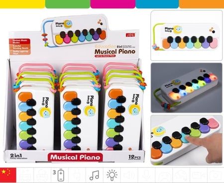بيانو موسيقي تعليمي للأطفال ..  12 حبة ..