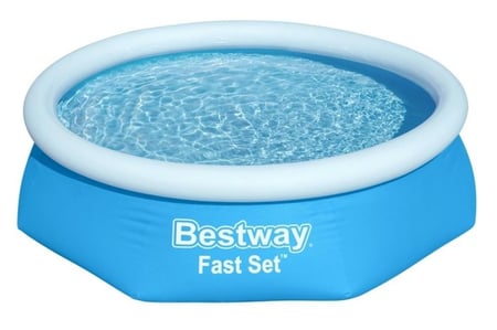 ‍ مسبح داائري سريع التجهيز -2.44 متر × 61 سم – Bestway Fast Set Round Pool
