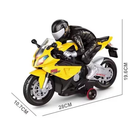 دراجة RC تدور 360 درجة مع عجلات داعمة