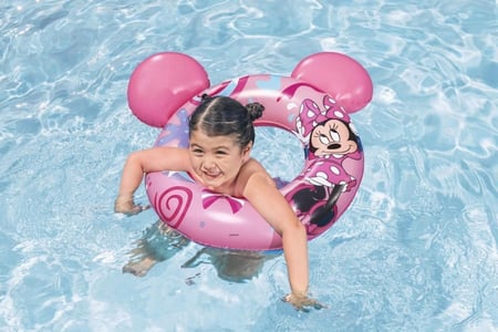 طوق سباحة "ميني سبلاش بال" للأطفال 74 سم— Bestway Minnie Splash Pal Kids' Swim Ring