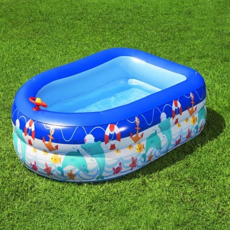 ملعب الأطفال البيضاوي بمظلة 1.47 × 1.47 × 1.22 م — Bestway "Canopy Plashable Play Pool"