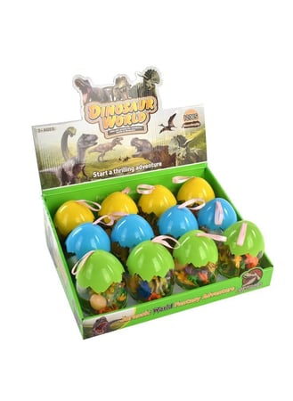 لعبة بيض الديناصورات 12 قطعه