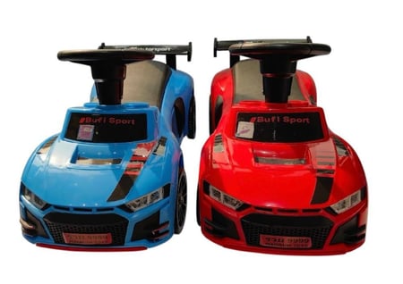 دراجة دفع مع أضواء LED ومقعد مريح للأطفال