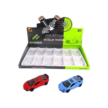 سيارة معدنية رياضية   .. 12 حبة ..