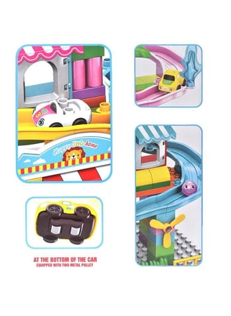 مكعبات صغيره ملونة بتصميم 2 في 1 للأطفال