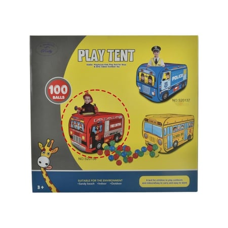 خيام لعب الأطفال "عالم المركبات البوليسية والإنقاذ"