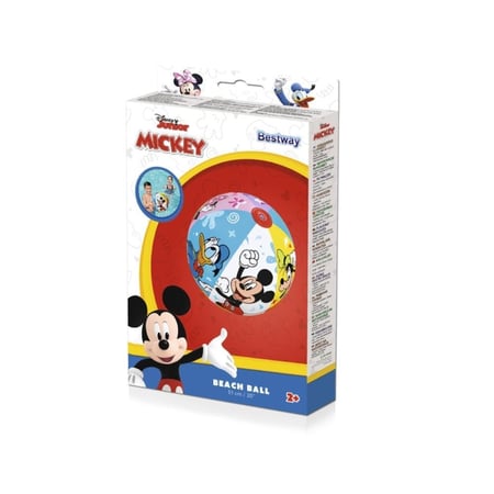 كرة شاطئ برسومات ملونة لشخصيات ديزني الكرتونية — Bestway Mickey & Friends Beach Ball