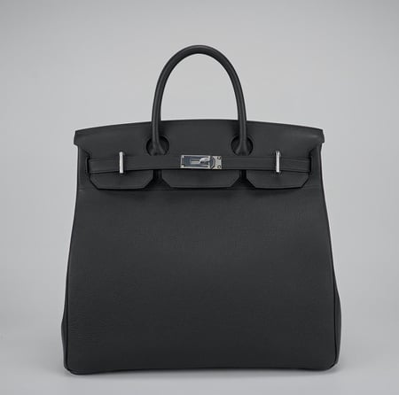 شنطة ايرمز HAC BK 40 Black Togo Palladium