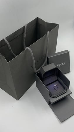 خاتم ميسيكا فضي بجوهرة واحدة