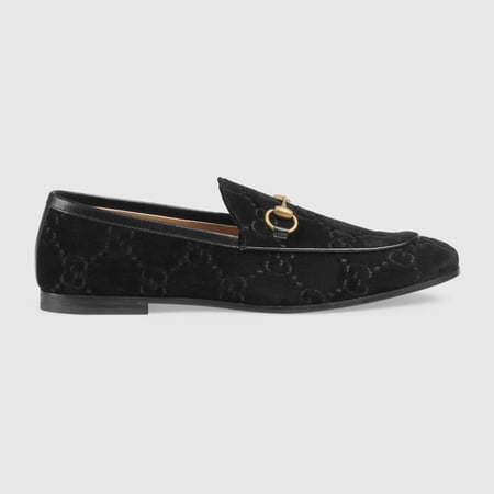حذاء قوتشي GUCCI JORDAN VELVET LOAFERS