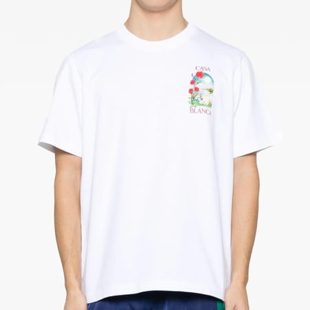 تيشيرت كازا بلانكا ابيض