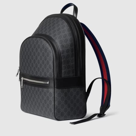 شنطة قوتشي ظهر GG Black medium backpack