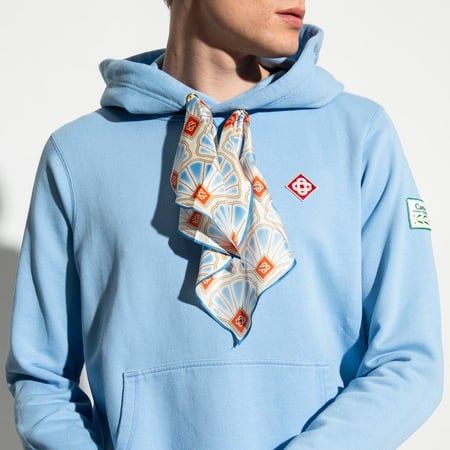 هودي كازا بلانكا سماوي | SCARF HOODIE - ALASKAN BLUE