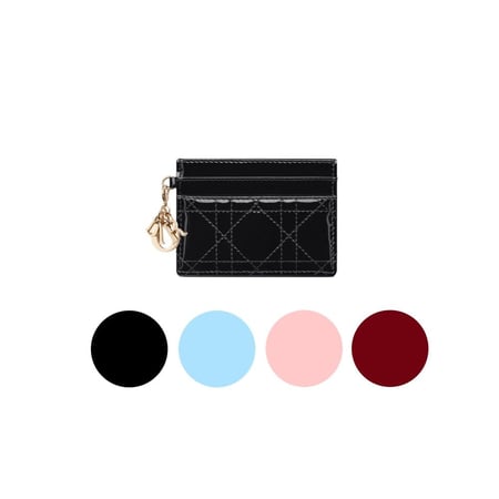 كارد هولدر ديور Lady Dior Freesia Card Holder