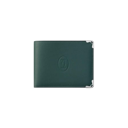 محفظة كارتييه خضراء 6 CREDIT CARD COMPACT WALLET, MUST DE CARTIER