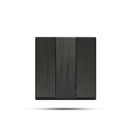 مفتاح ثلاثي بيانو اسود TV.ON