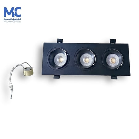 كرتون 20 حبة سبوت لايت مضاد توهج ثلاثي فريم اسود اسود مع العدسات والهولدر