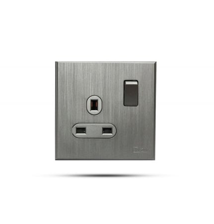 فيش مع مفتاح  بيانو رصاصي TV.ON