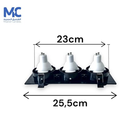 كرتون 20 حبة سبوت لايت مضاد توهج ثلاثي فريم اسود اسود مع العدسات والهولدر