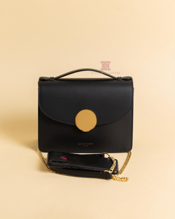 شنطة كروس ماركة LePARMENTIER - Mini Top Handle Black