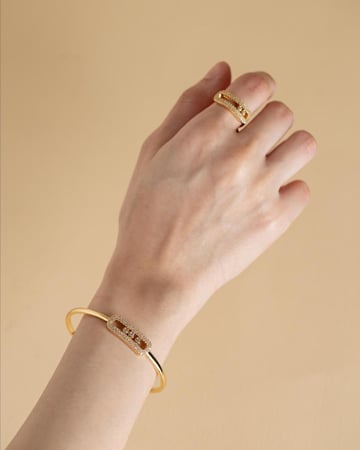 طقم إسوارة + خاتم مسيكا ديزاين ماركة Elegance Lovers