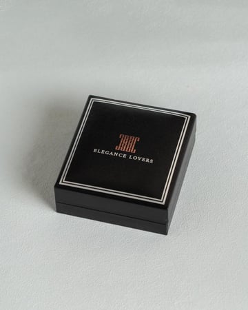 حلق مسيكا ديزاين مطلي ذهب ماركة Elegance Lovers