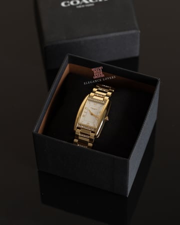 ساعة نسائية ماركة كوتش Reese Gold White Dial