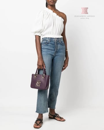 شنطة كتف/كروس ماركة لوف موسكينو - عنابي