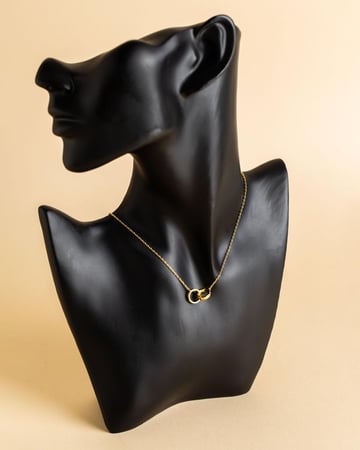 سلسال تصميم كارتير مطلي ذهب أصفر عيار 18 ماركة Elegance Lovers
