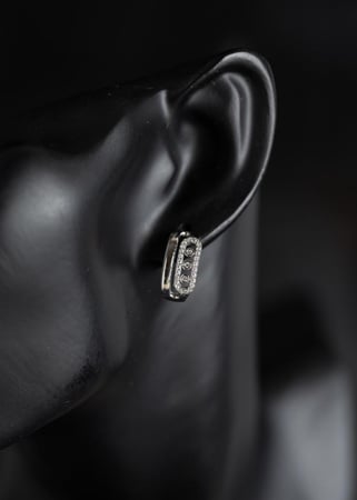 حلق مسيكا ديزاين مطلي ذهب ماركة Elegance Lovers