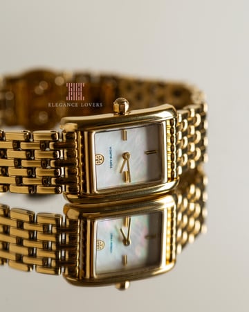 ساعة نسائية ماركة توري بورش  - Mini Eleanor Gold TBW1082