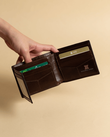 محفظة رجالية ماركة فوسيل - Full Brown Leather