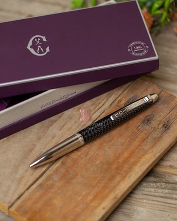 قلم عريض اسود/فضي ماركة شاريول