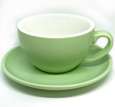 Matt green flat white