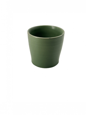 كوب سيراميك زيتي صناعة يدوية