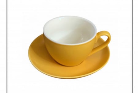 Yellow Matt flat white