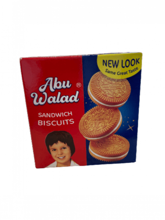 بسكويت بكريمة الفانيليا أبو ولد 90 جرام