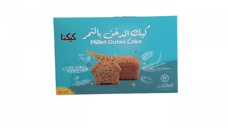 كيك الدخن بالتمر كيكنا الفاخرات 15 قطعة