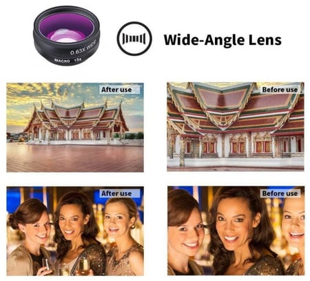 عدسات الهاتف الذكي 5 في 1
