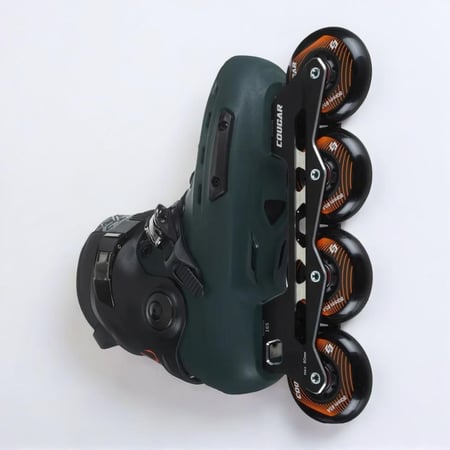 photo of cougar skates wheels and frame and boot