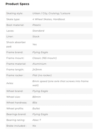 مواصفات سكيت Flying Eagle F4 Raven